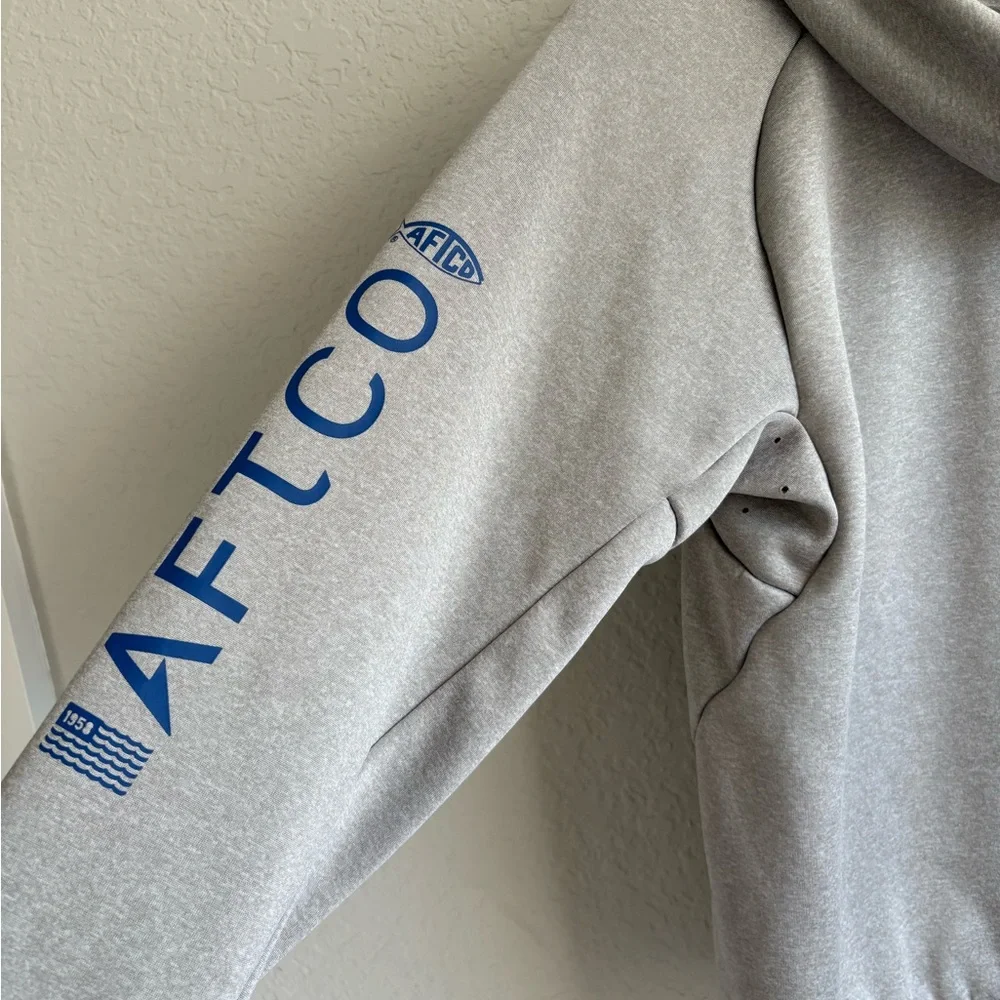 AFTCO Light Gray Pullover Hoodie - Picture 4 of 7
